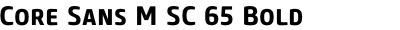Core Sans M SC 65 Bold